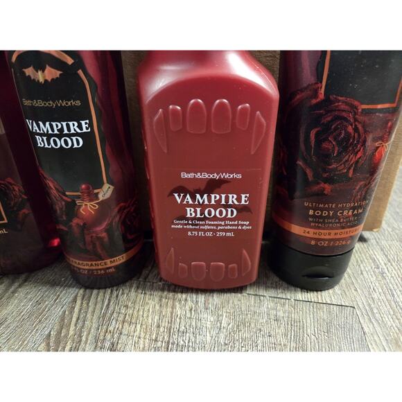 Bath + Body Works Vampire Blood Body Wash Cream Fragrance Mist Hand Soap Lot 4 - Picture 3 of 3